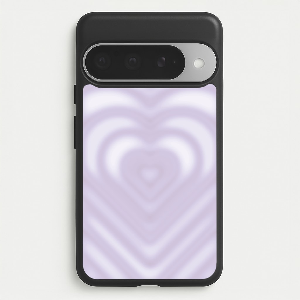 Drippy Love Heart Purple Phone Case for Google Pixel 10 Pro XL