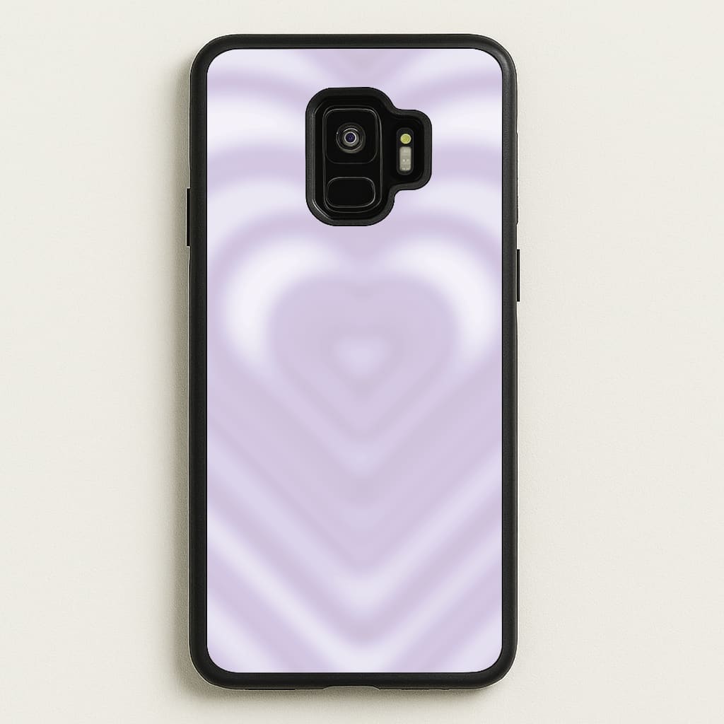 Drippy Love Heart Purple - Clean Girl Aesthetic Phone Case for Galaxy S9