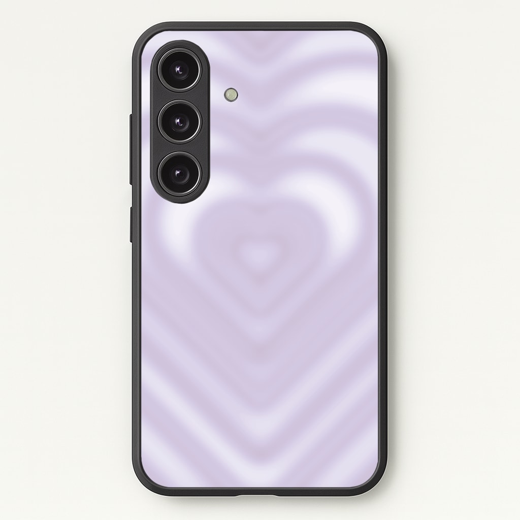 Drippy Love Heart Purple - Clean Girl Aesthetic Phone Case for Galaxy S25