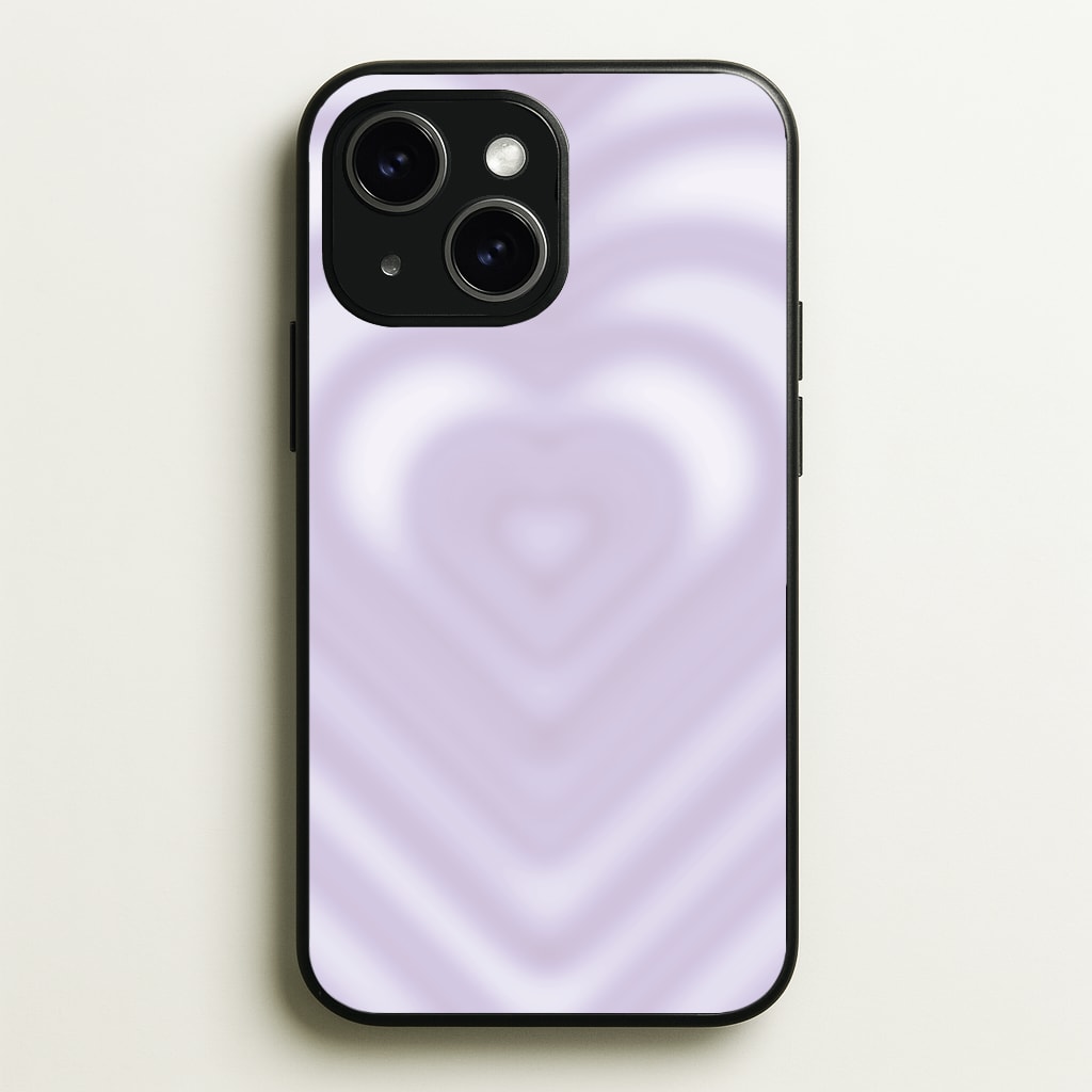 Drippy Love Heart Purple - Clean Girl Aesthetic Phone Case for iPhone 15