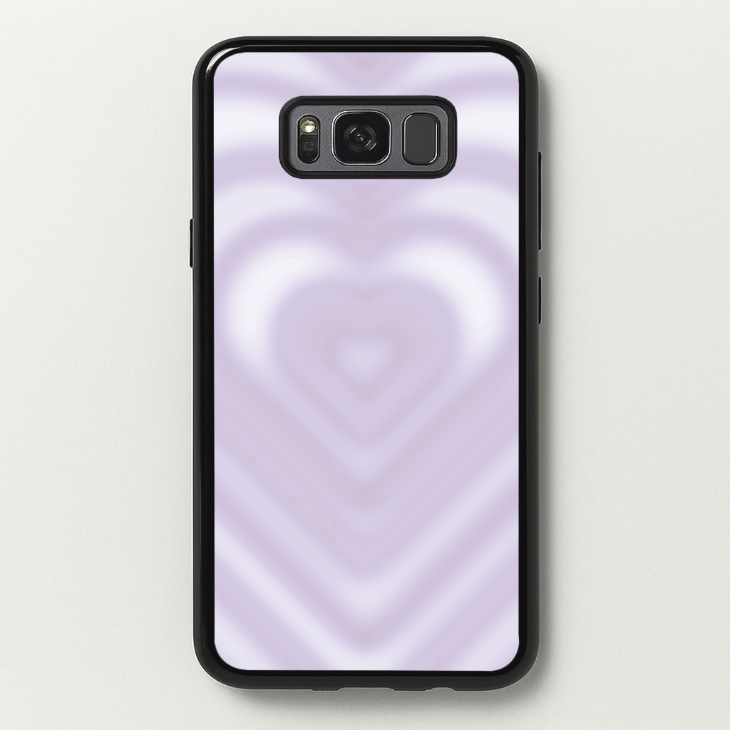 Drippy Love Heart Purple - Clean Girl Aesthetic Phone Case for Galaxy S8