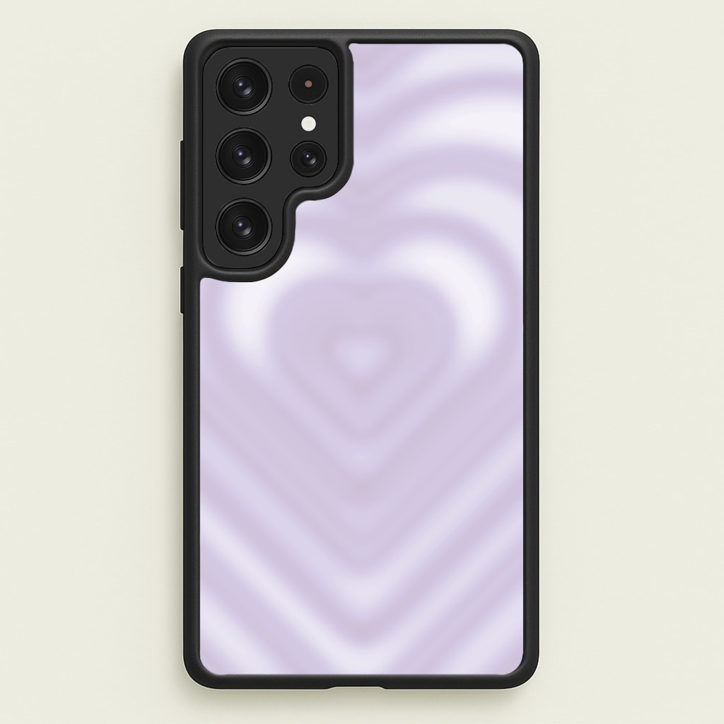 Drippy Love Heart Purple - Clean Girl Aesthetic Phone Case for Galaxy S23 Ultra