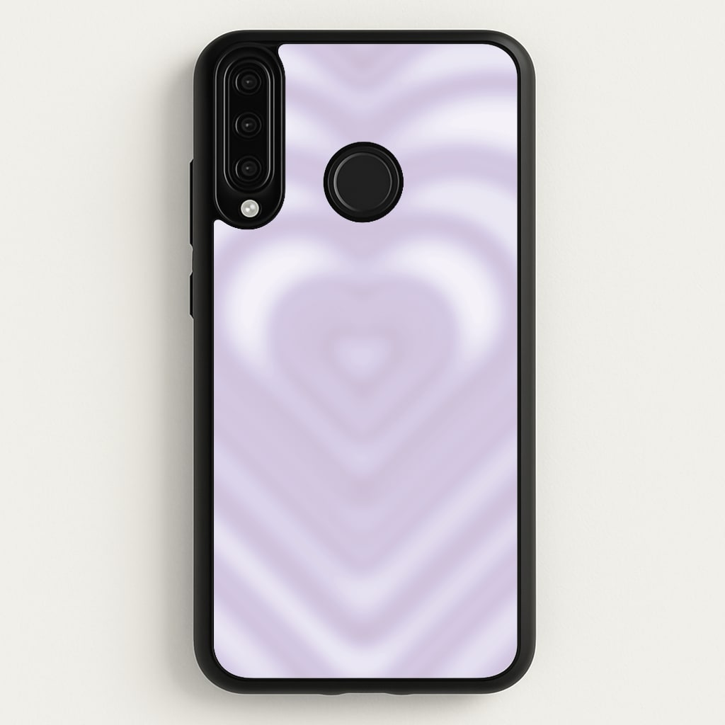 Drippy Love Heart Purple - Clean Girl Aesthetic Phone Case for Huawei P30 Lite