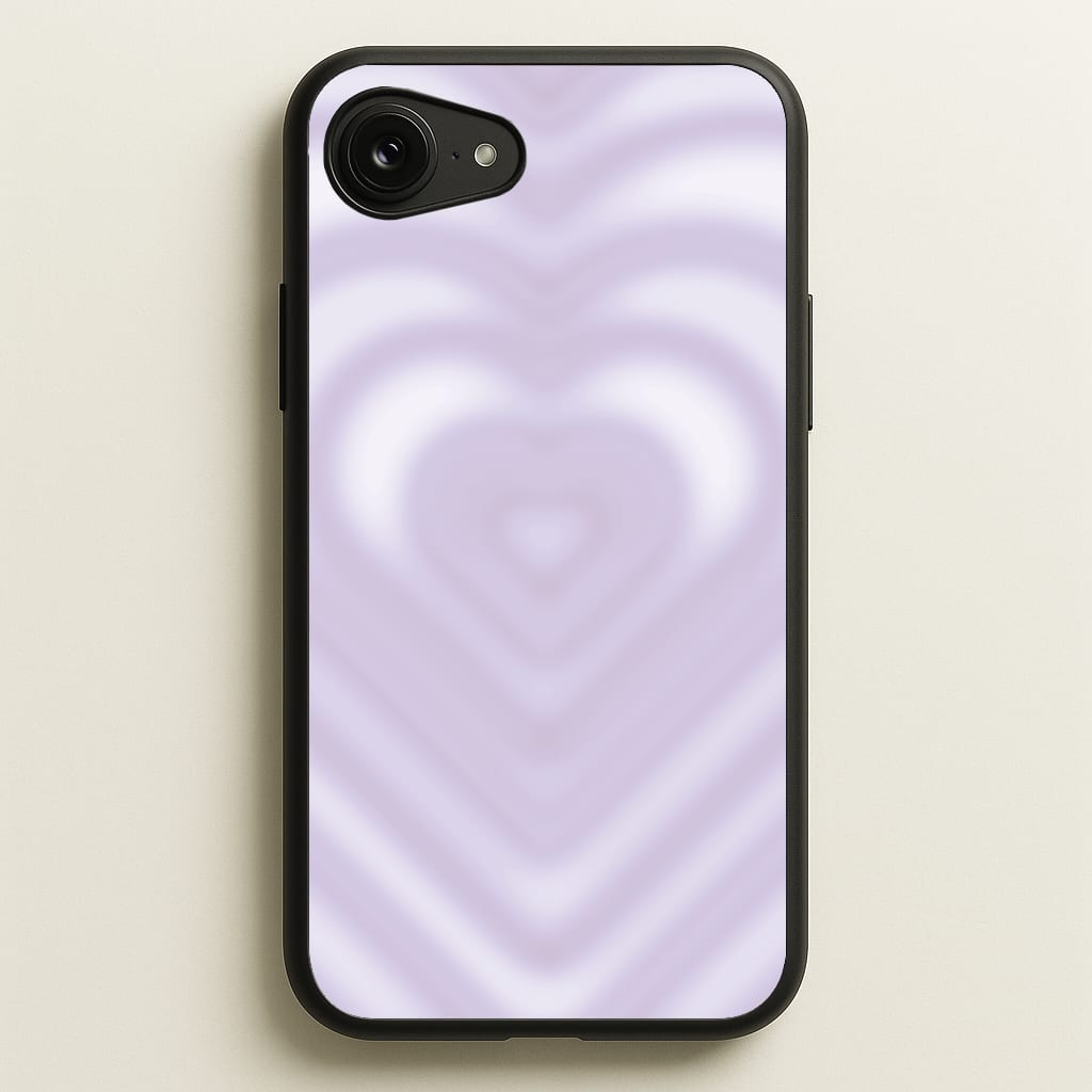 Drippy Love Heart Purple - Clean Girl Aesthetic Phone Case for iPhone 16e
