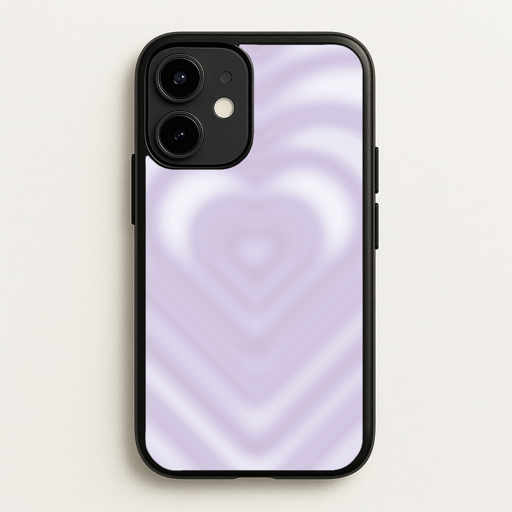 Drippy Love Heart Purple - Clean Girl Aesthetic Phone Case for iPhone 12 / 12 Pro
