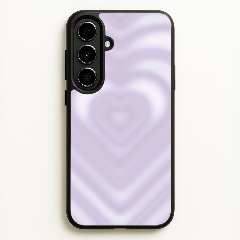 Drippy Love Heart Purple - Clean Girl Aesthetic Phone Case for Galaxy A56