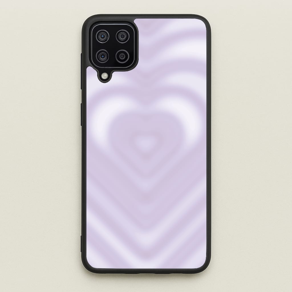 Drippy Love Heart Purple - Clean Girl Aesthetic Phone Case for Galaxy A12