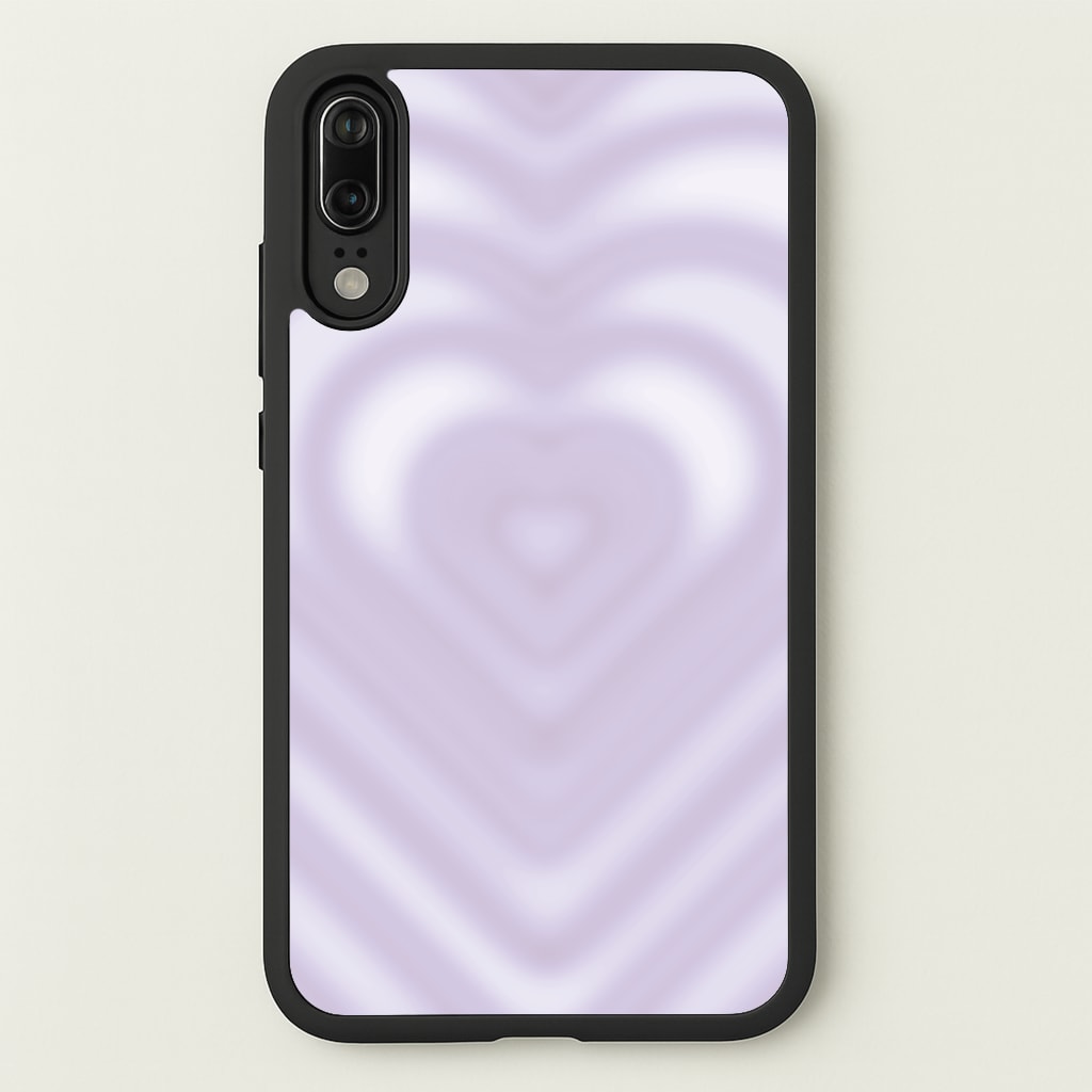 Drippy Love Heart Purple - Clean Girl Aesthetic Phone Case for Huawei P20