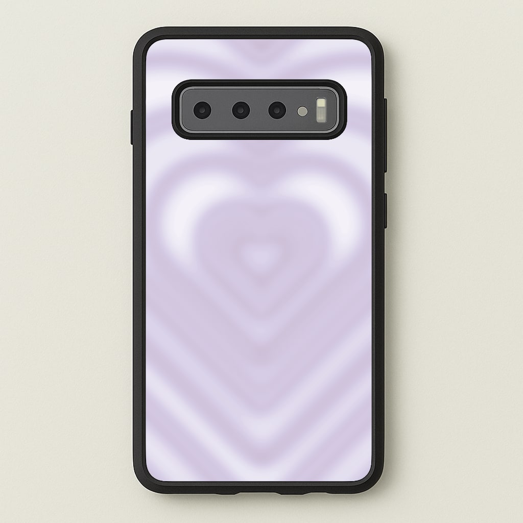 Drippy Love Heart Purple - Clean Girl Aesthetic Phone Case for Galaxy S10 Plus
