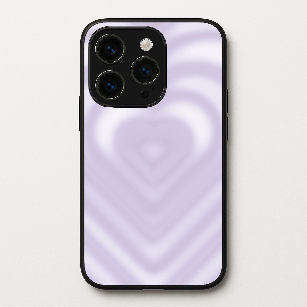 Drippy Love Heart Purple - Clean Girl Aesthetic Phone Case for iPhone 14 Pro