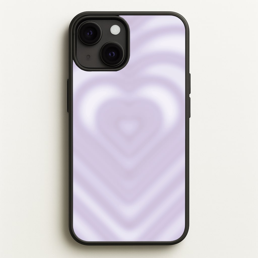 Drippy Love Heart Purple - Clean Girl Aesthetic Phone Case for iPhone 13 Mini
