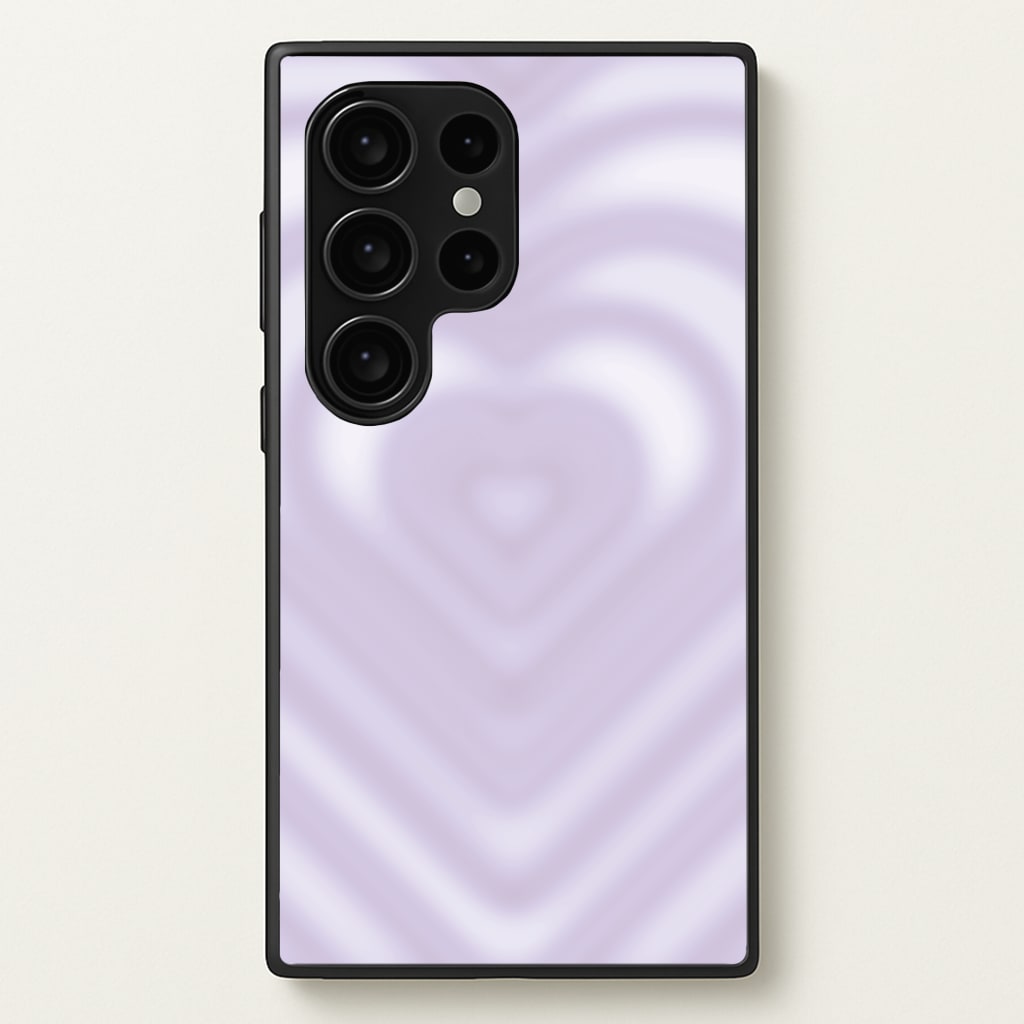 Drippy Love Heart Purple - Clean Girl Aesthetic Phone Case for Galaxy S24 Ultra