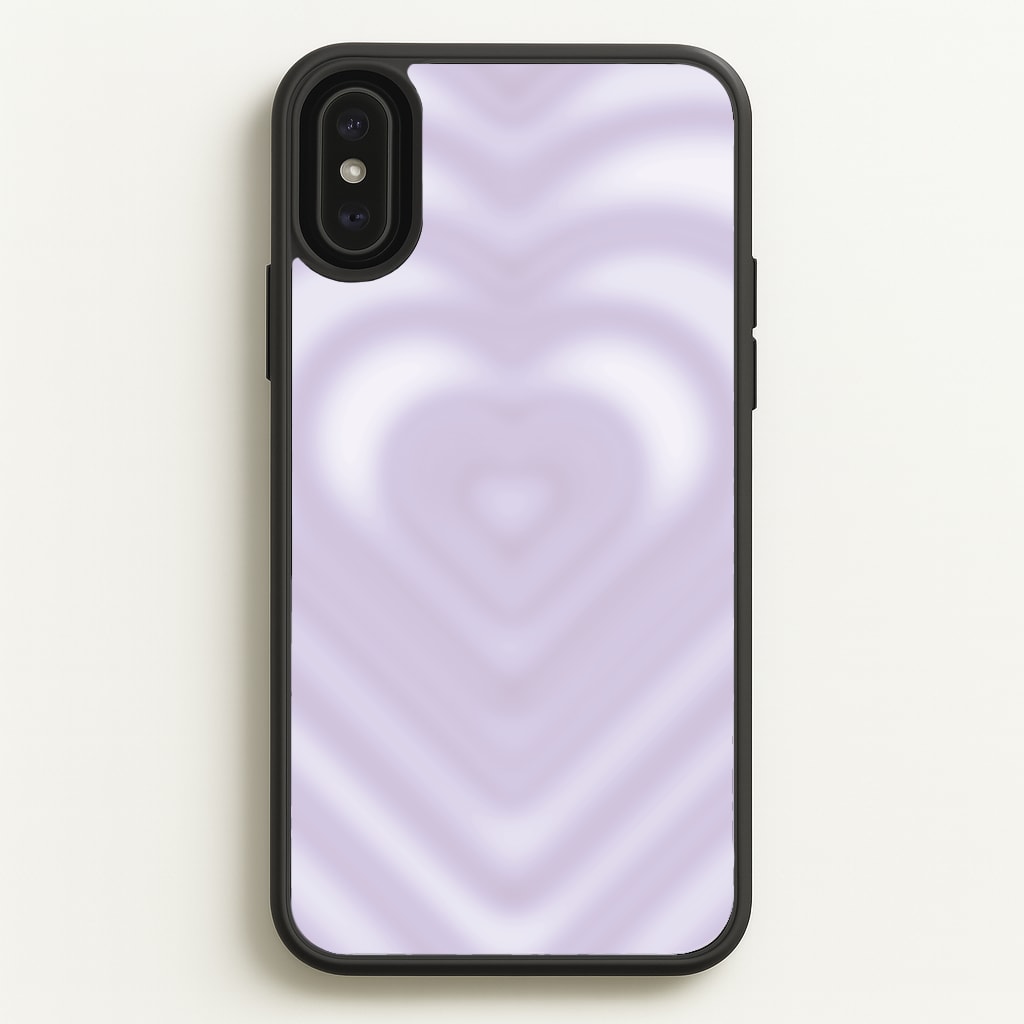 Drippy Love Heart Purple - Clean Girl Aesthetic Phone Case for iPhone XS Max