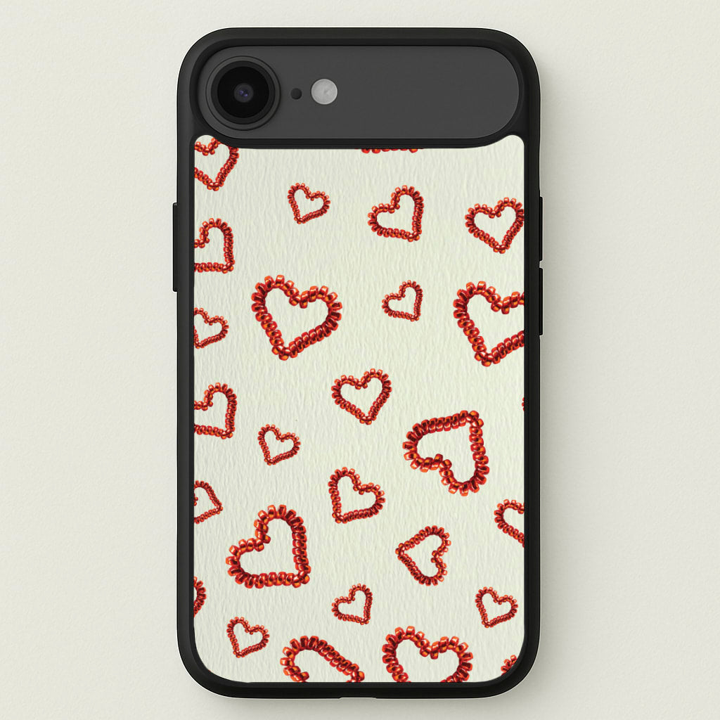 Elastic Hearts Pattern Phone Case for iPhone 17 Air
