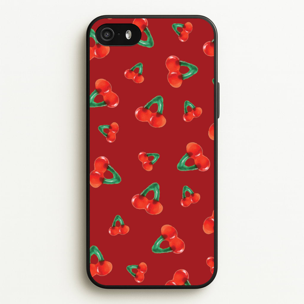 Gummy Cherries Pattern - Clean Girl Aesthetic Phone Case for iPhone 5 / 5s / SE 2016