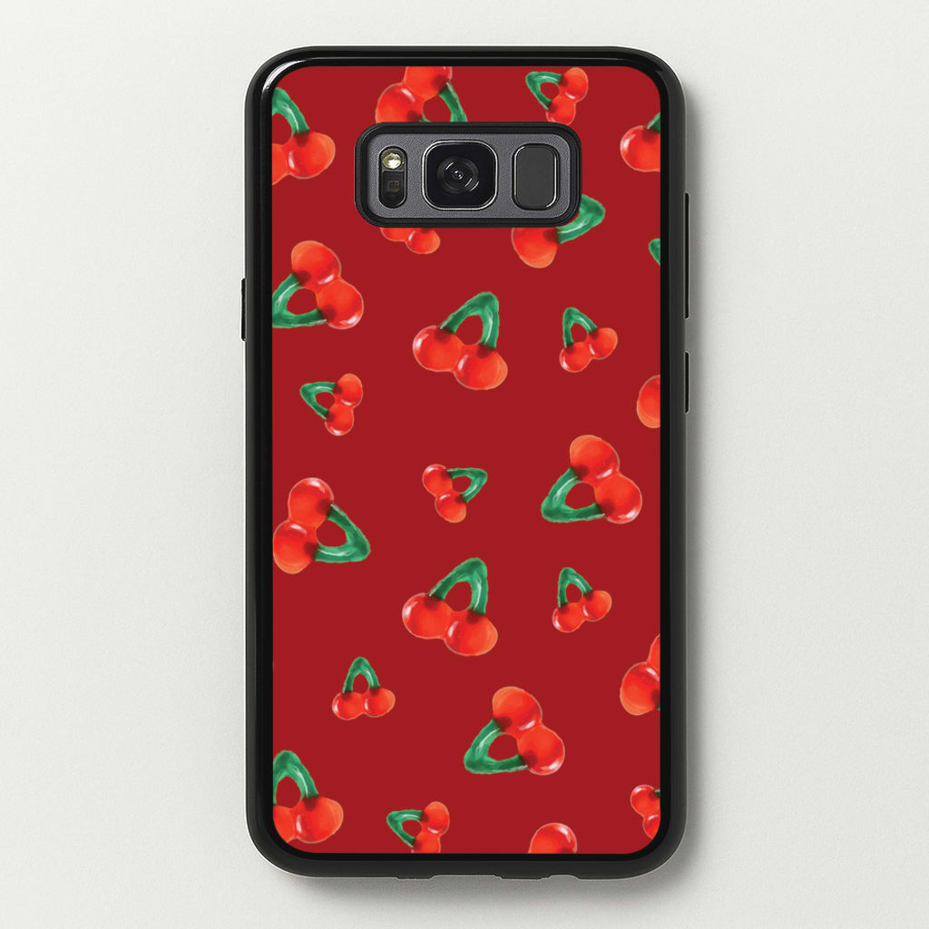 Gummy Cherries Pattern - Clean Girl Aesthetic Phone Case for Galaxy S8 Plus