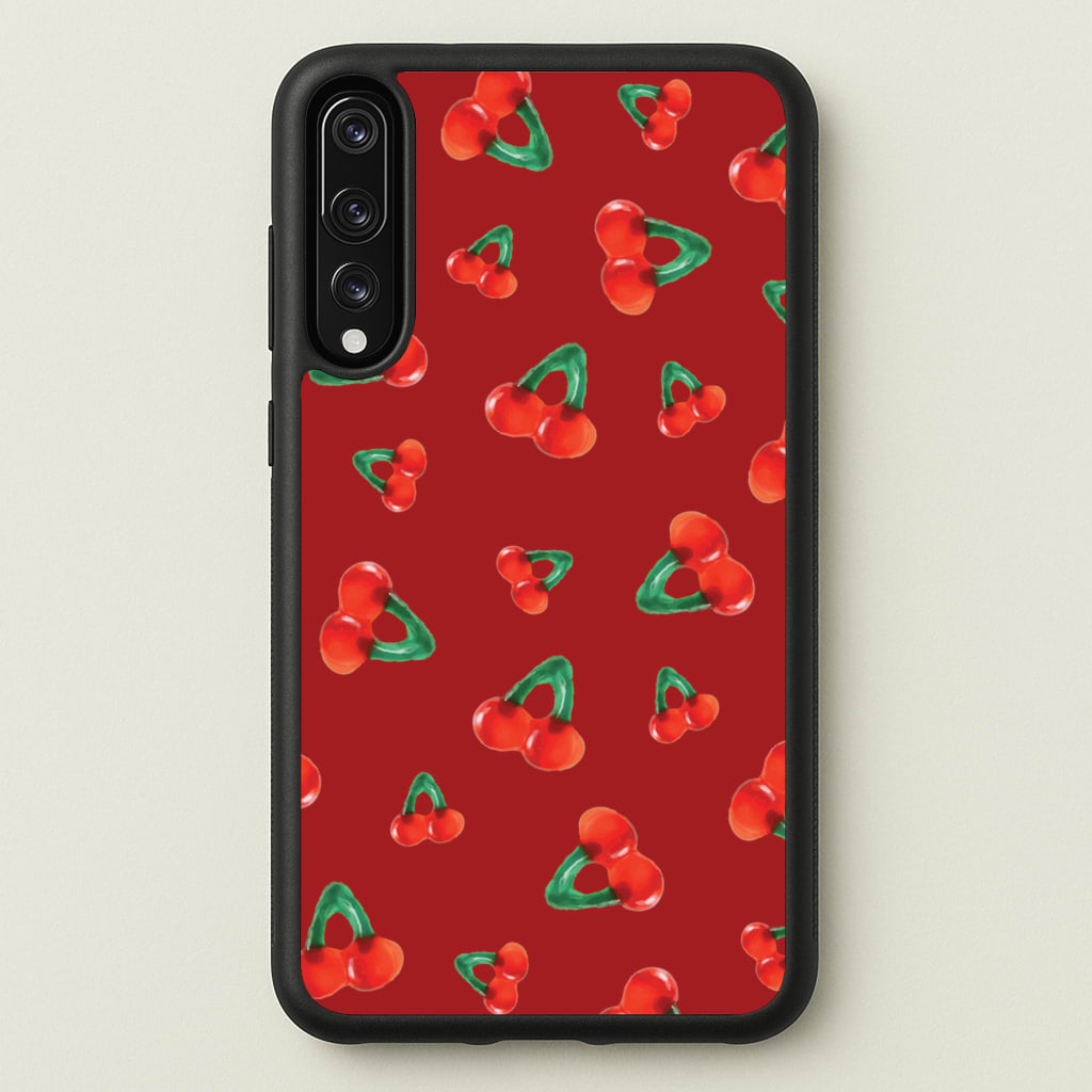 Gummy Cherries Pattern - Clean Girl Aesthetic Phone Case for Huawei P20 Pro