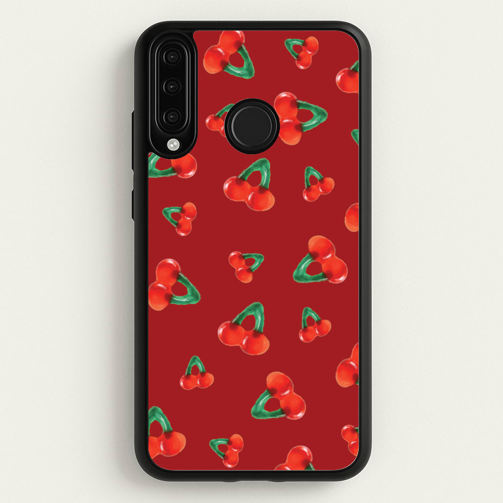 Gummy Cherries Pattern - Clean Girl Aesthetic Phone Case for Huawei P30 Lite