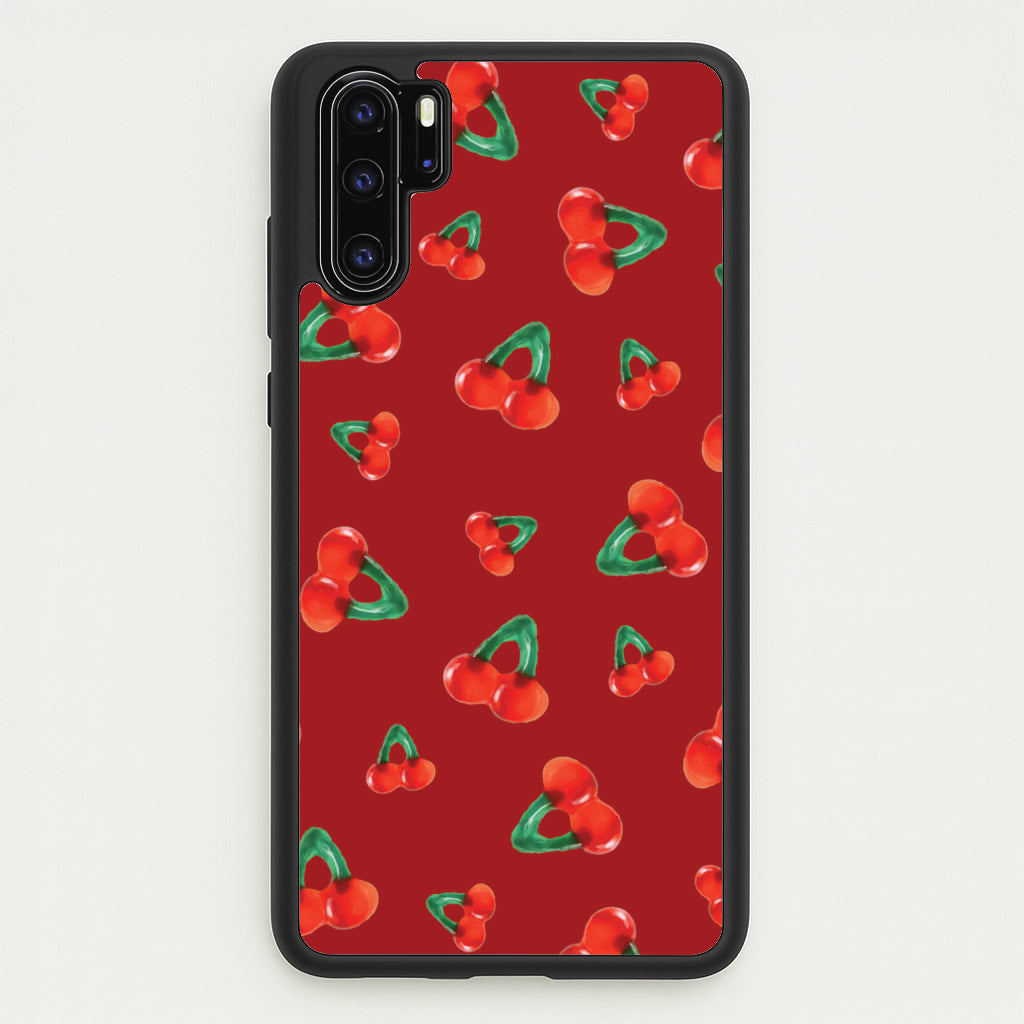 Gummy Cherries Pattern - Clean Girl Aesthetic Phone Case for Huawei P30 Pro