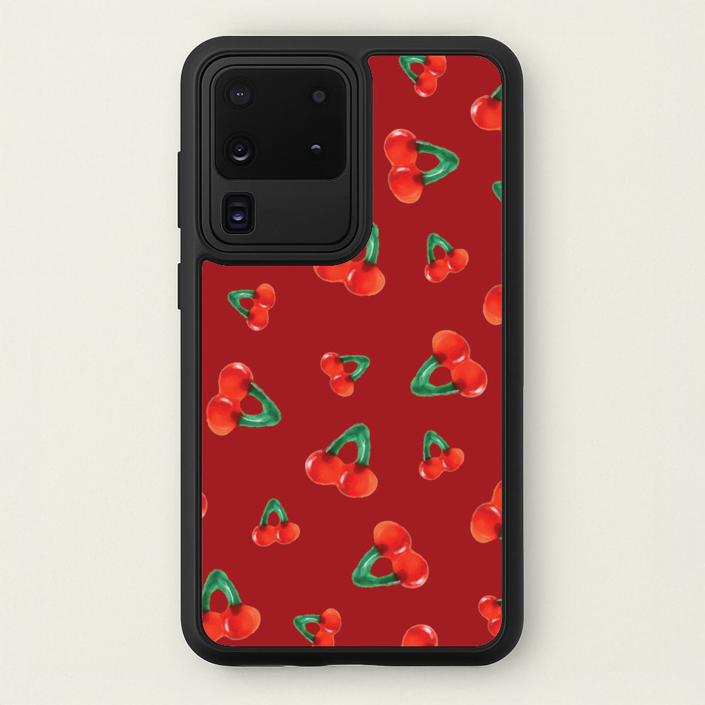 Gummy Cherries Pattern - Clean Girl Aesthetic Phone Case for Galaxy S20 Ultra