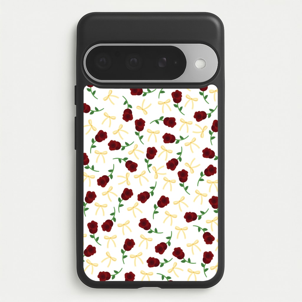 Roses And Bows Pattern Phone Case for Google Pixel 10 Pro XL