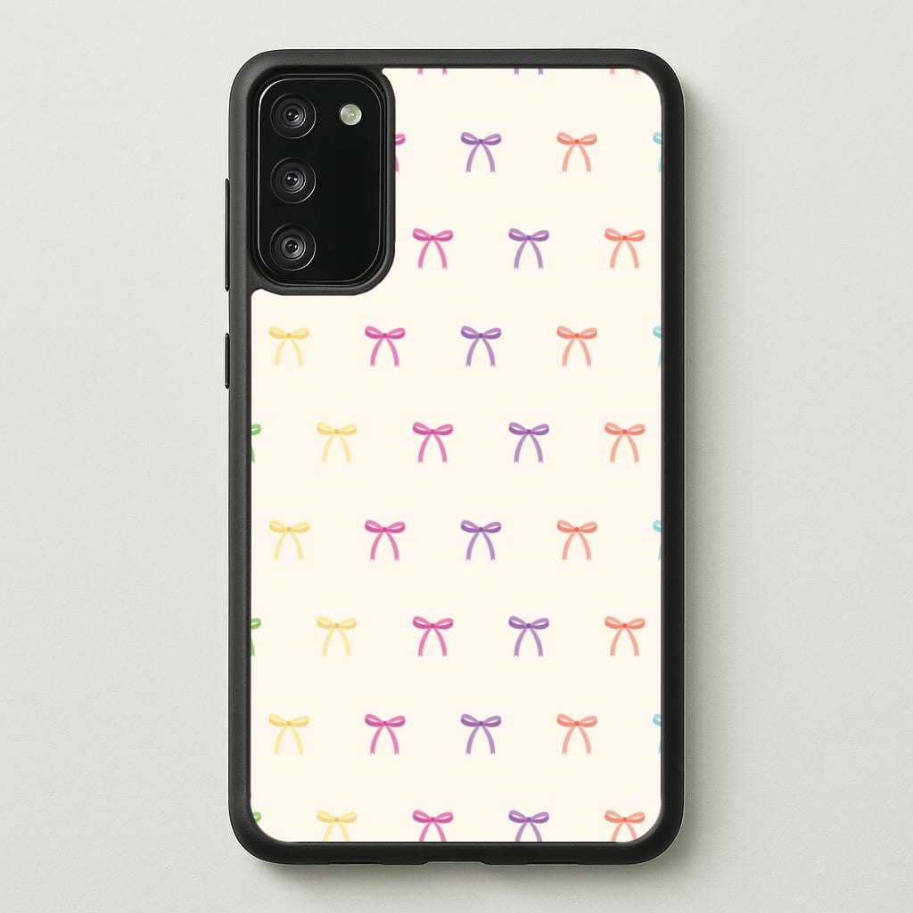 Pastel Ribbons Pattern - Clean Girl Aesthetic Phone Case for Galaxy S20FE