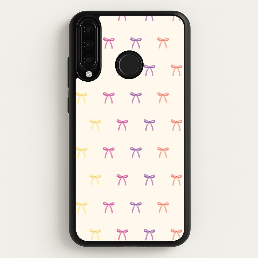 Pastel Ribbons Pattern - Clean Girl Aesthetic Phone Case for Huawei P30 Lite