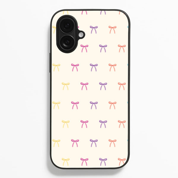 Pastel Ribbons Pattern - Clean Girl Aesthetic Phone Case for iPhone 16 Plus