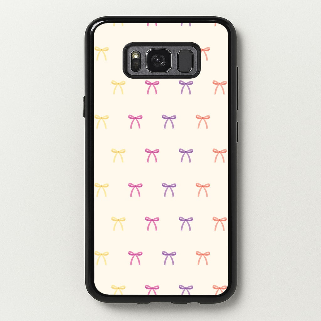 Pastel Ribbons Pattern - Clean Girl Aesthetic Phone Case for Galaxy S8