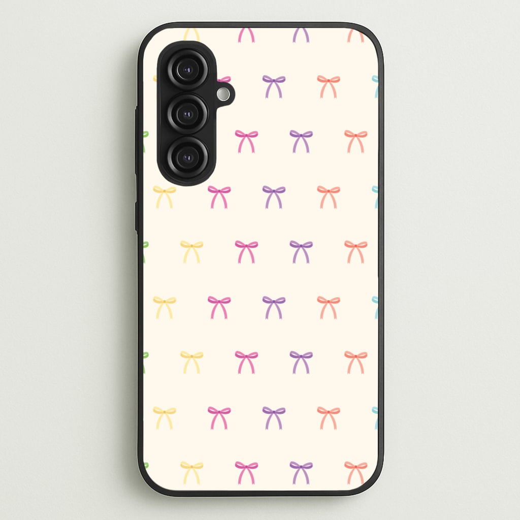 Pastel Ribbons Pattern - Clean Girl Aesthetic Phone Case for Galaxy S23FE