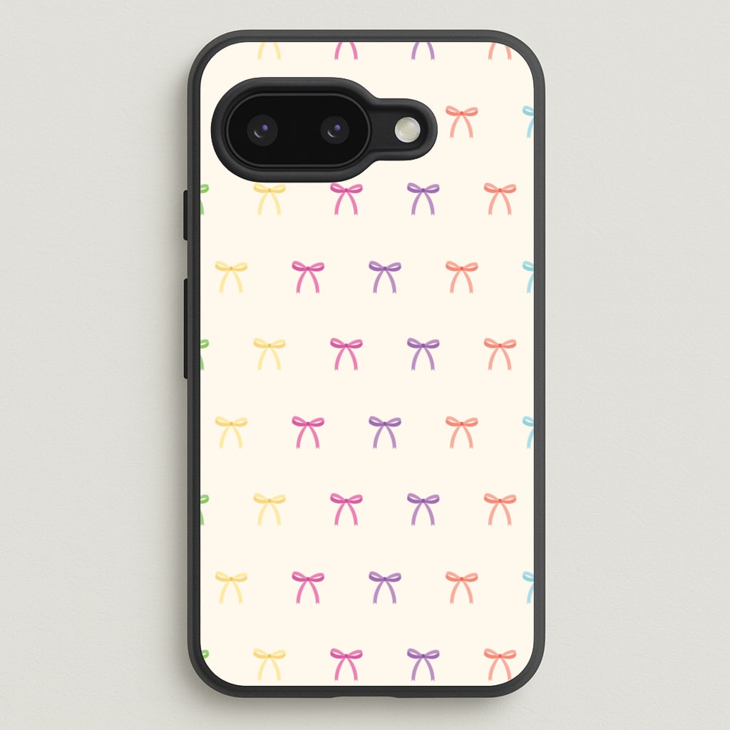 Pastel Ribbons Pattern - Clean Girl Aesthetic Phone Case for Google Pixel 9a