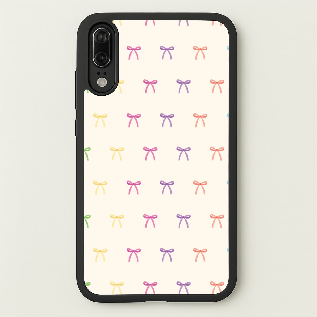 Pastel Ribbons Pattern - Clean Girl Aesthetic Phone Case for Huawei P20
