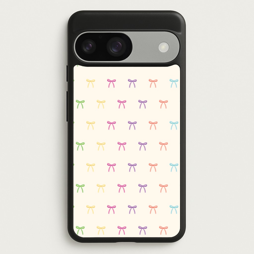 Pastel Ribbons Pattern - Clean Girl Aesthetic Phone Case for Google Pixel 9 / 9 Pro