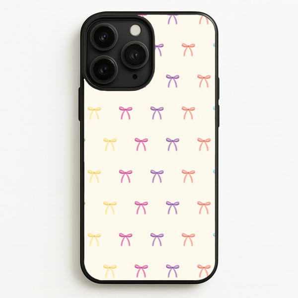 Pastel Ribbons Pattern - Clean Girl Aesthetic Phone Case for iPhone 11 Pro Max