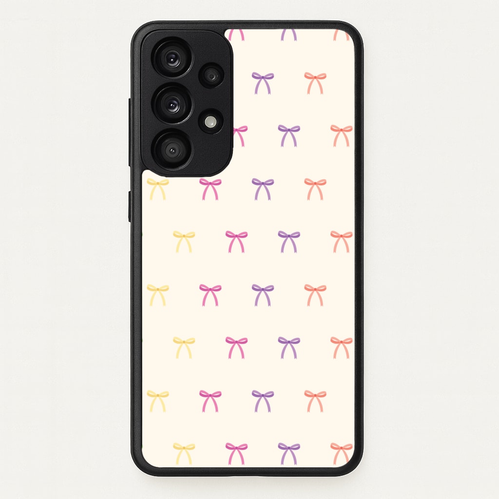 Pastel Ribbons Pattern - Clean Girl Aesthetic Phone Case for Galaxy A53