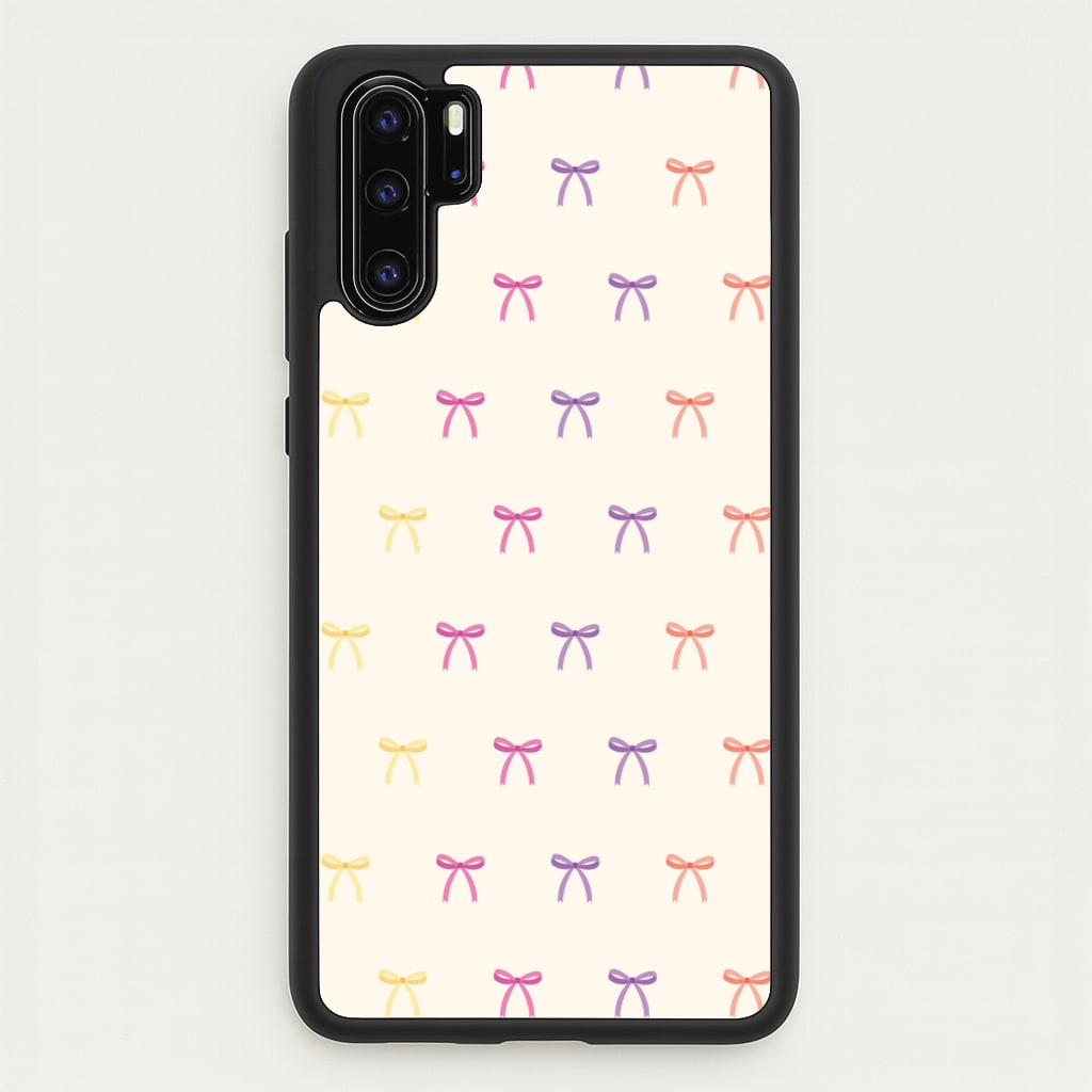 Pastel Ribbons Pattern - Clean Girl Aesthetic Phone Case for Huawei P30 Pro
