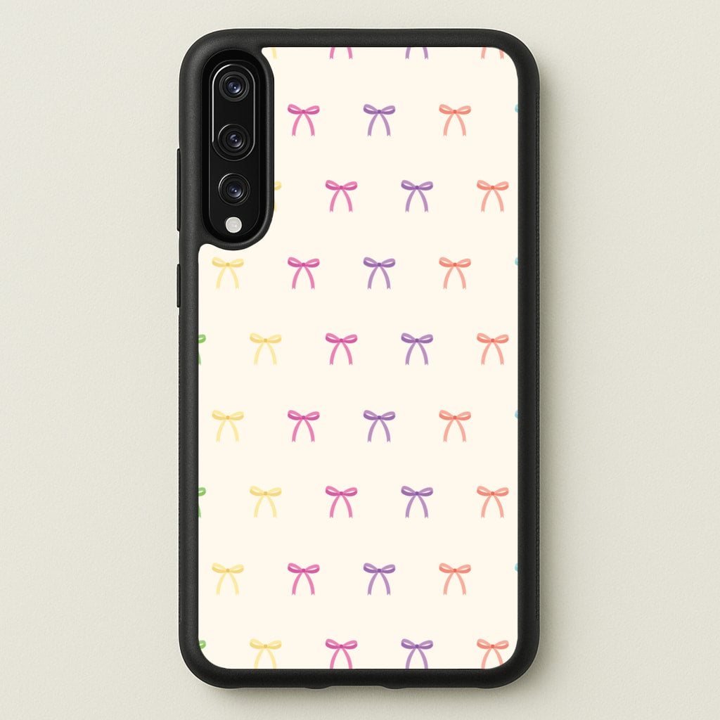 Pastel Ribbons Pattern - Clean Girl Aesthetic Phone Case for Huawei P20 Pro