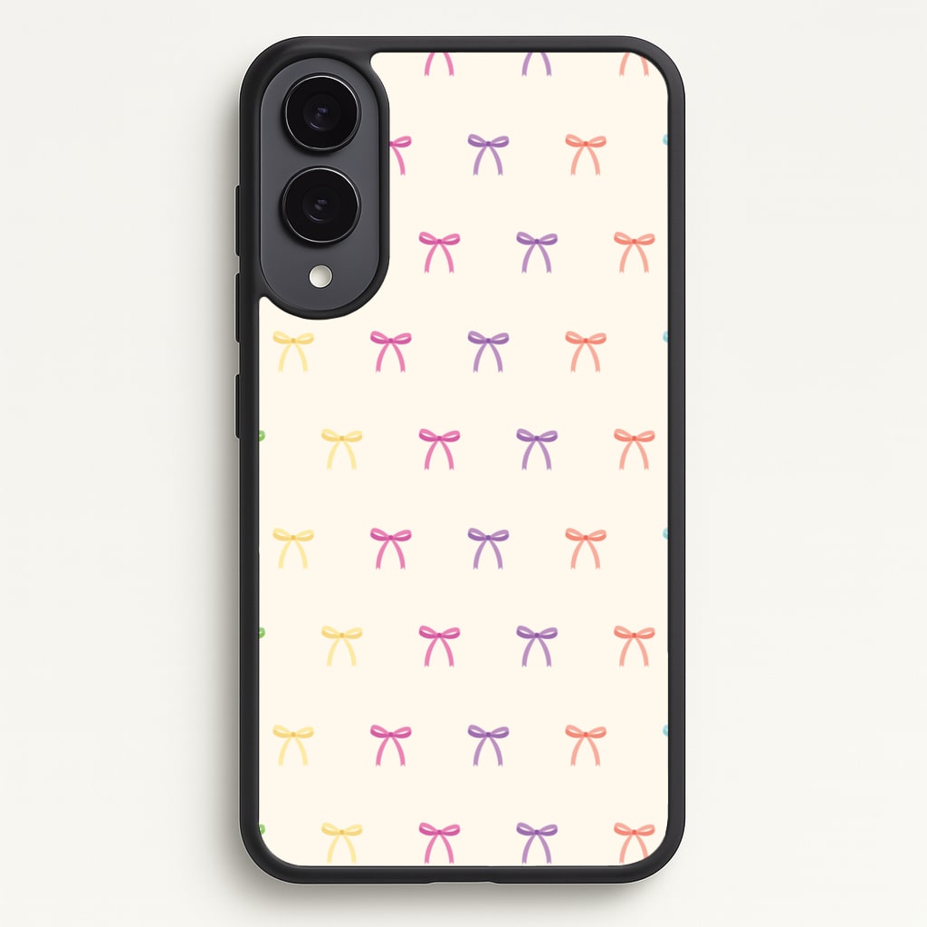 Pastel Ribbons Pattern - Clean Girl Aesthetic Phone Case for Galaxy S25 Edge