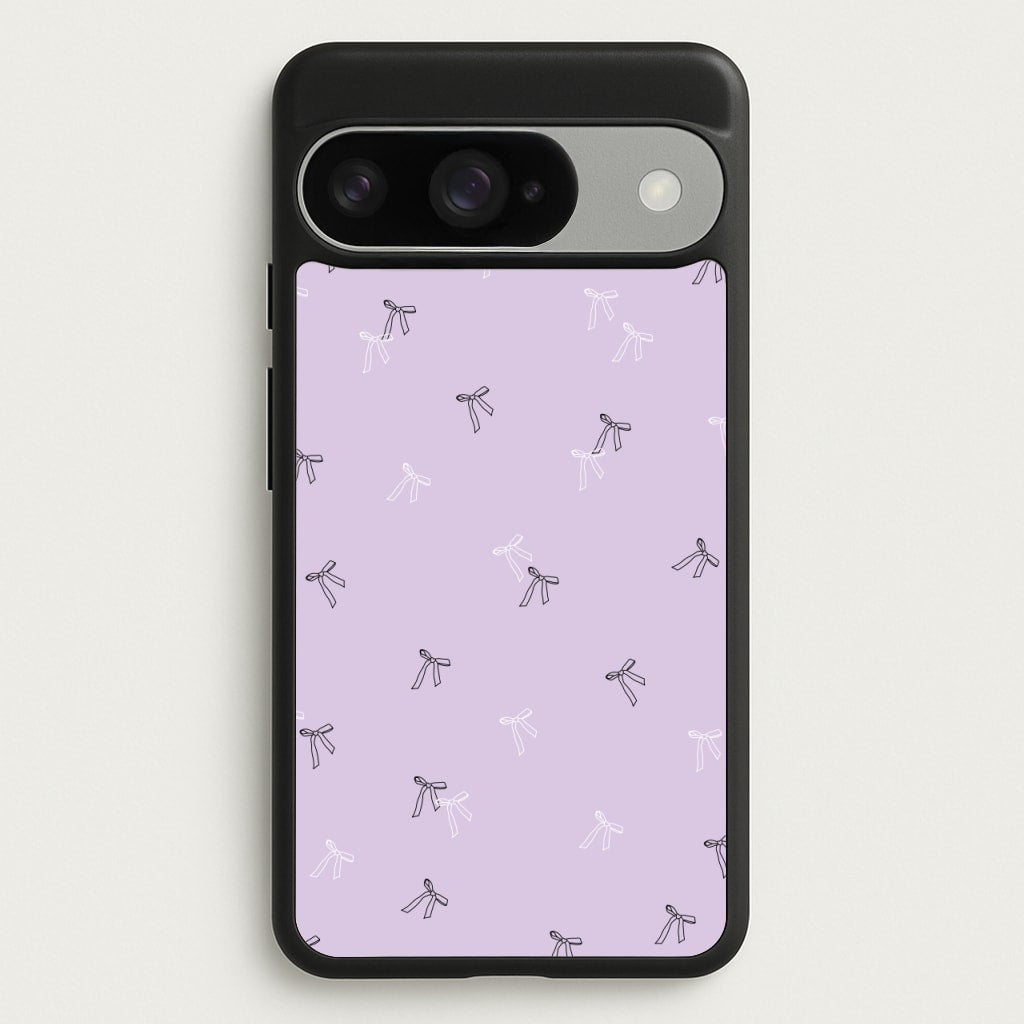 Coquette Mini Bows Pattern Purple Phone Case for Google Pixel 10 / 10 Pro