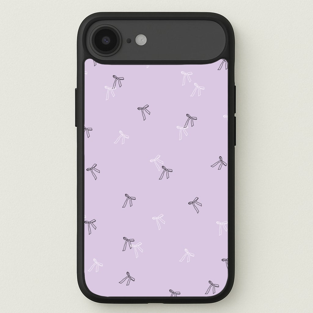Coquette Mini Bows Pattern Purple Phone Case for iPhone 17 Air