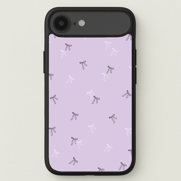 Coquette Mini Bows Pattern Purple Phone Case for iPhone 17 Air