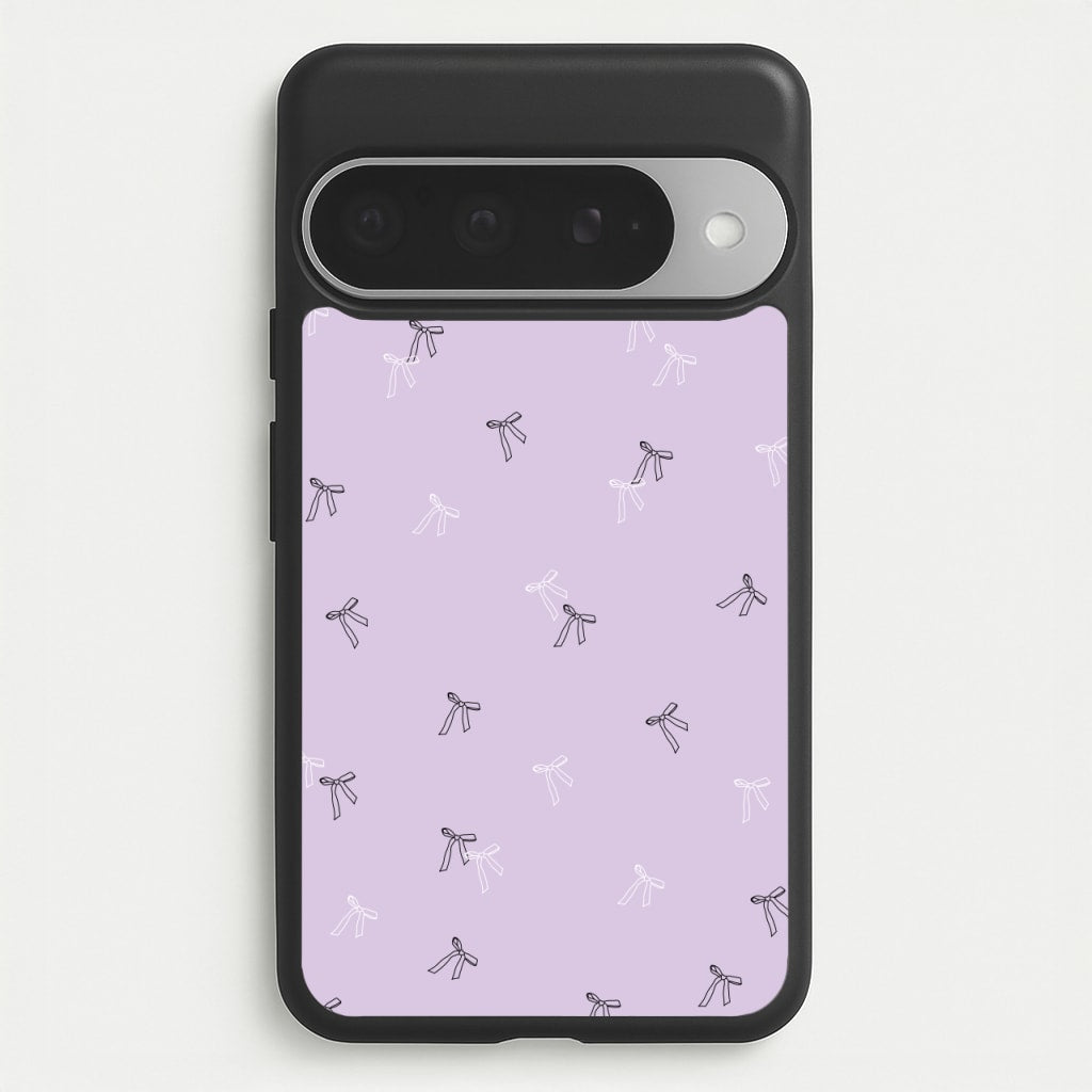 Coquette Mini Bows Pattern Purple Phone Case for Google Pixel 10 Pro XL