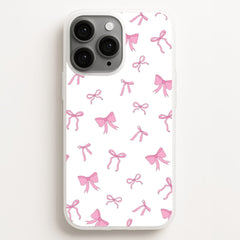 Coquette Variety Pink Bows Pattern Phone Case