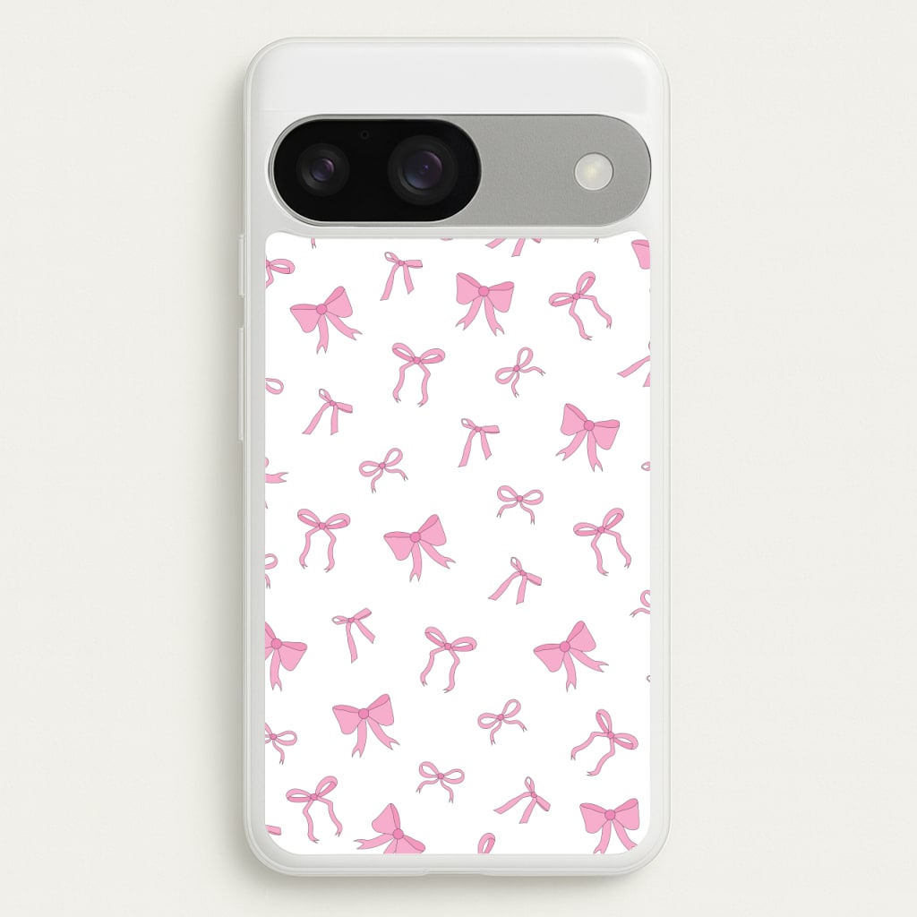 Coquette Variety Pink Bows Pattern - Clean Girl Aesthetic Phone Case for Google Pixel 9 / 9 Pro