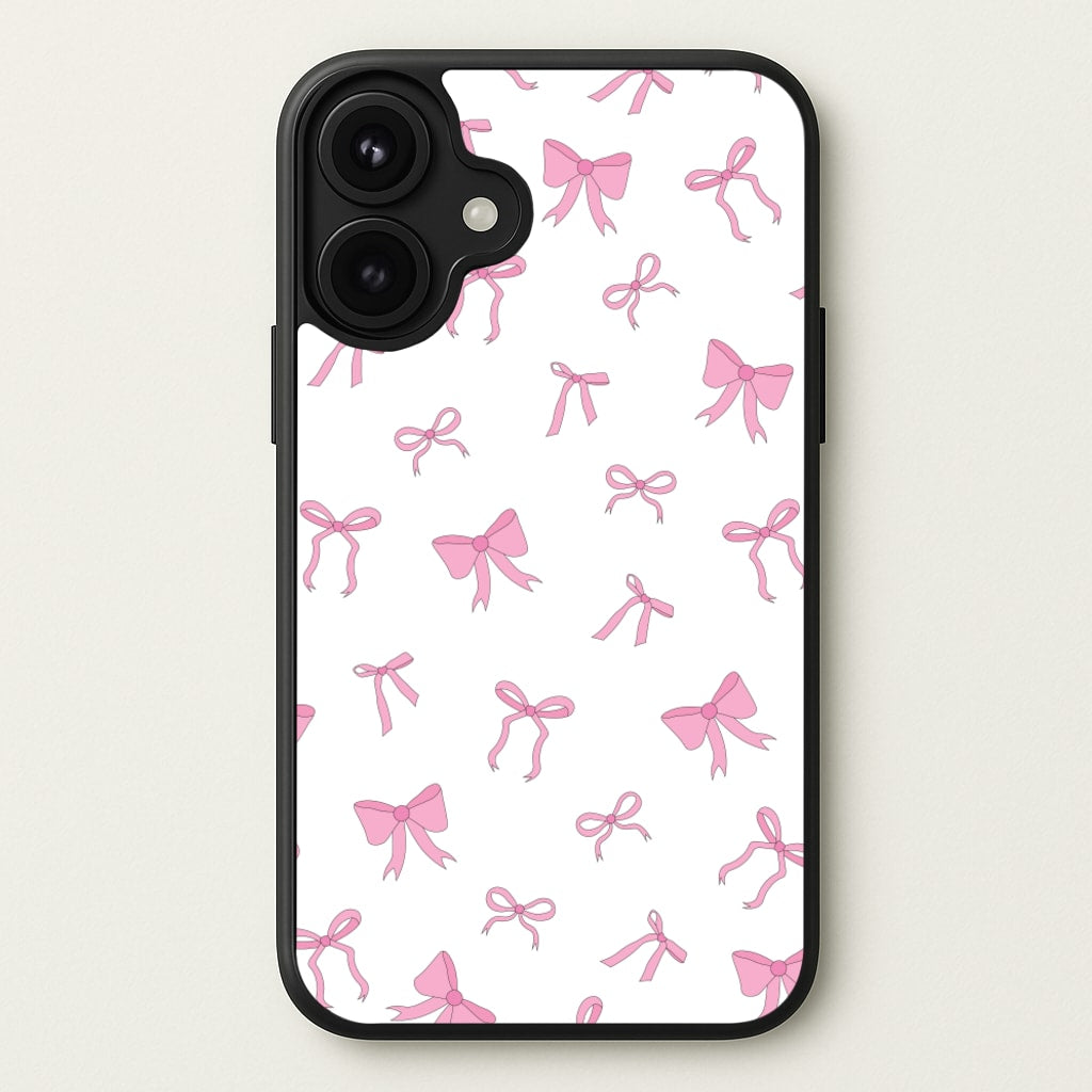 Coquette Variety Pink Bows Pattern Phone Case for iPhone 17