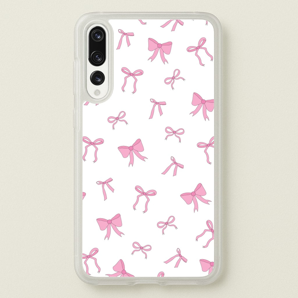 Coquette Variety Pink Bows Pattern - Clean Girl Aesthetic Phone Case for Huawei P20 Pro
