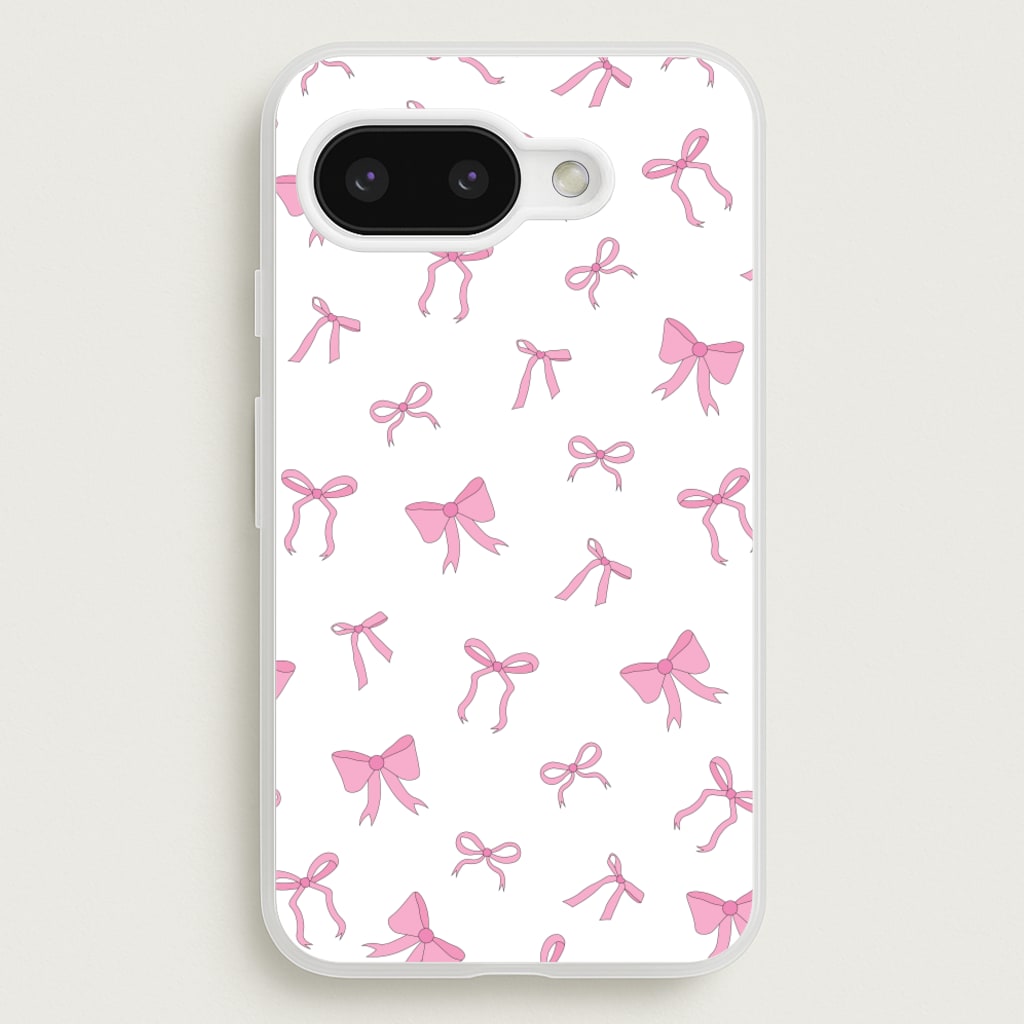 Coquette Variety Pink Bows Pattern - Clean Girl Aesthetic Phone Case for Google Pixel 9a