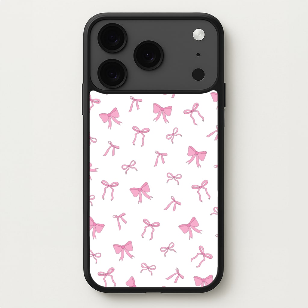 Coquette Variety Pink Bows Pattern Phone Case for iPhone 17 Pro