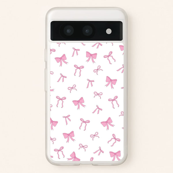 Coquette Variety Pink Bows Pattern - Clean Girl Aesthetic Phone Case for Google Pixel 8a