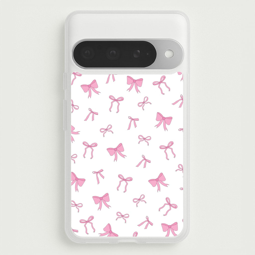 Coquette Variety Pink Bows Pattern Phone Case for Google Pixel 10 Pro XL